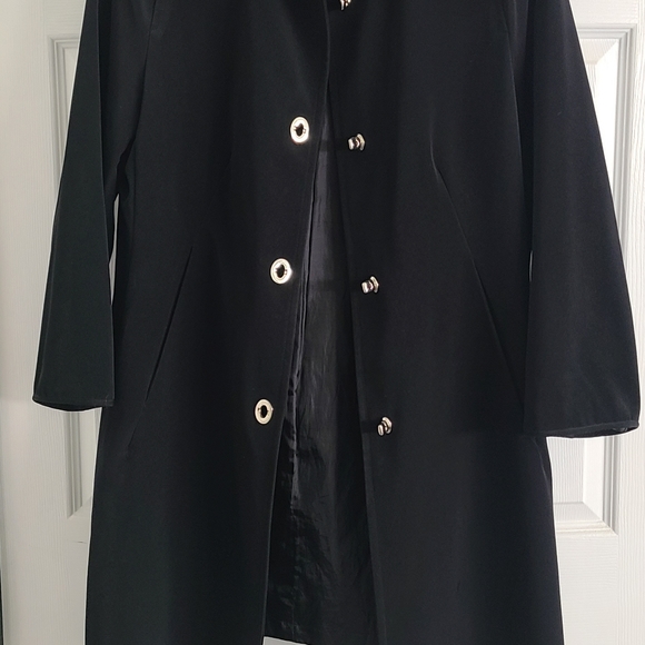 Anne Klein Black 3/4 legnth Coat - Picture 4 of 8